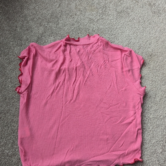 Pink angel & devil sequin baby tee - Picture 5 of 5